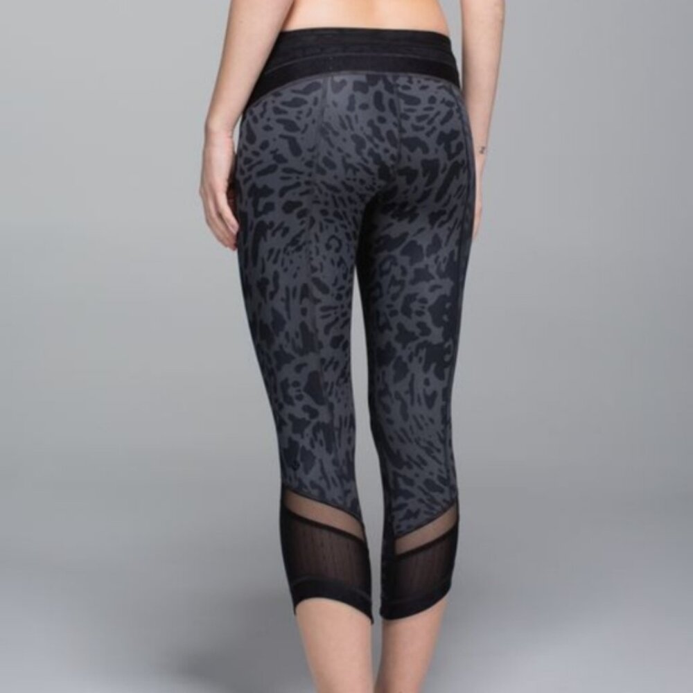 Lululemon Just Breath Crop Animal Print Leggings